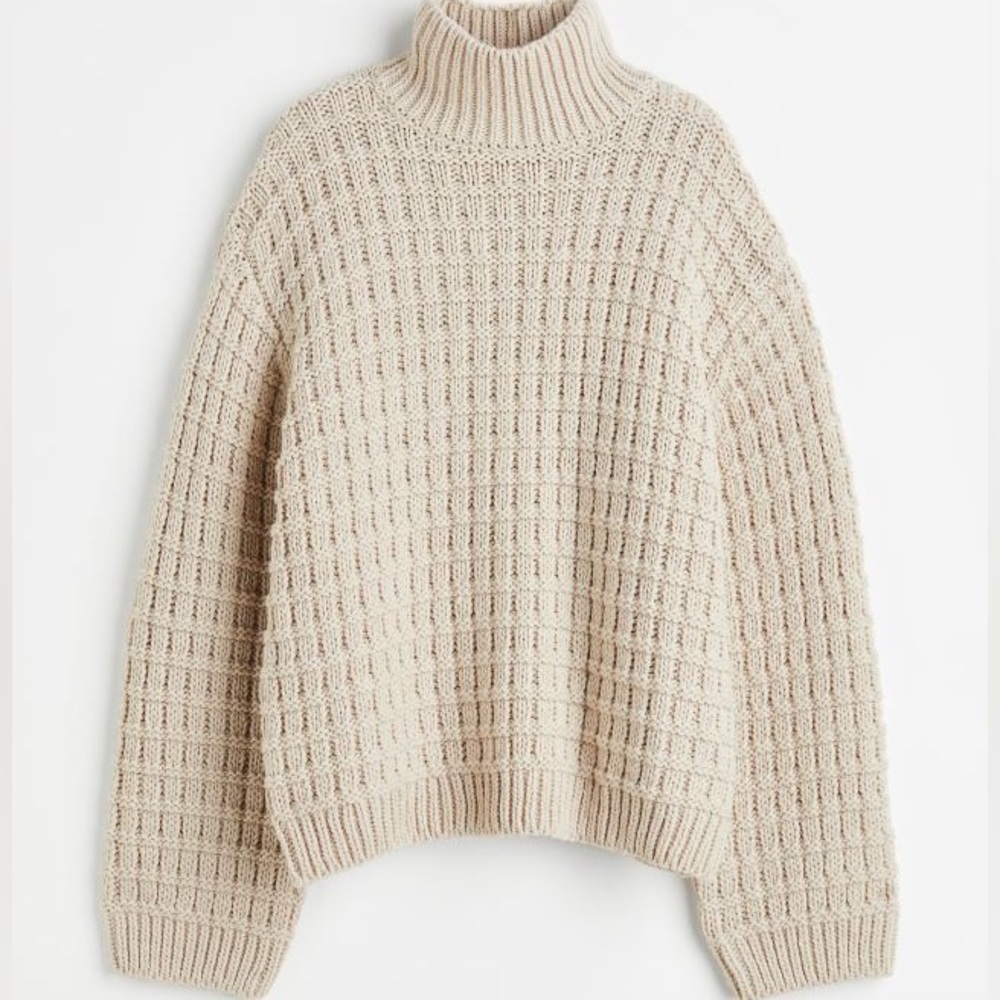 h&m Oversized Mock-turtleneck Sweater, M